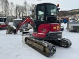 2022 Yanmar VIO57-6B crawler excavator, rear three-quarter view