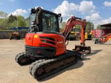2017 Kubota U48-4 mini excavator, rear three-quarter view