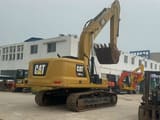 2020 Caterpillar 330GC crawler excavator, rear three-quarter view