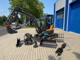 2026 Berger Kraus BK4000KJS mini excavator, side view with attachments