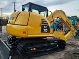2021 Komatsu PC70-8 crawler excavator, rear three-quarter view