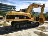2023 Caterpillar 325C crawler excavator, rear three-quarter view