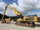 2009 Caterpillar 345C crawler excavator, side profile view