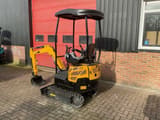JPC KV15 mini excavator, rear three-quarter view