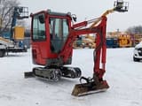 2017 Yanmar SV18 mini excavator, front three-quarter view