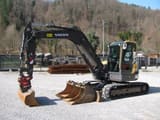 2020 Volvo ECR88D mini excavator, side profile view