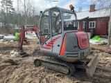 2007 Wacker Neuson 2503 RD mini excavator, rear three-quarter view