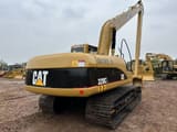 2018 Caterpillar 320CL rupsgraafmachine, achteraanzicht driekwart
