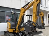 2026 XCMG XE35U crawler excavator, front three-quarter view