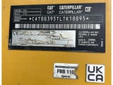 2022 Caterpillar 395-07A crawler excavator identification plate