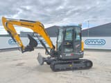 2026 Shantui SE58SR mini excavator, side profile view