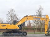 2023 XCMG XE380E Crawler Excavator with a yellow body, displaying the full right side profile.