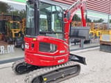 Mole M25ZT mini excavator, rear three-quarter view