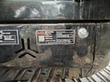 2022 Sany SY35U mini excavator identification plate