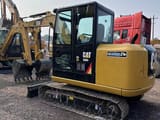 2021 Caterpillar 306E mini excavator, rear three-quarter view