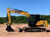 Sany SY135C crawler excavator, side view