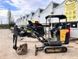 2015 Volvo EC18C mini excavator, side view