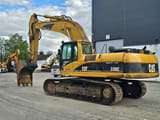 2005 Caterpillar 330CL crawler excavator, rear three-quarter view