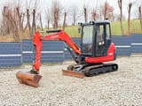 2015 Kubota KX61-3 mini excavator, side view