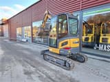 2022 XCMG XE27E mini excavator, rear three-quarter view
