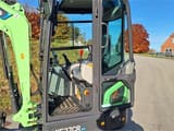 2026 XCMG XE27CR-EV mini excavator cab interior view