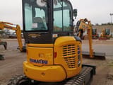 2024 Komatsu PC35MR-5 mini excavator, rear three-quarter view