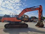 2018 Doosan DX340LC crawler excavator, side view