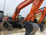 2023 Hitachi 350-5G crawler excavator, front three-quarter view