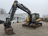 2013 Volvo ECR145DL crawler excavator, side view