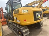 2013 Caterpillar 312D2 GC crawler excavator, rear three-quarter view