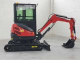 2026 JPC HT25 mini excavator, front three-quarter view