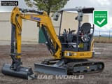 2023 XCMG XE27E mini excavator, front three-quarter view