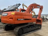 2023 Doosan DX225LC crawler excavator, rear three-quarter view
