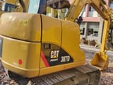2018 Caterpillar 307D crawler excavator, rear three-quarter view