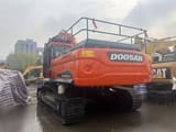 2024 Doosan DX340LCA crawler excavator, rear three-quarter view