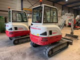 2023 Takeuchi TB235-2 mini excavator rear three-quarter view