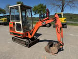 1990 Schaeff HR02 mini excavator, side view