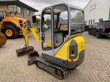 2014 Wacker Neuson 1404 mini excavator, rear three-quarter view