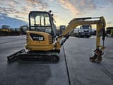2015 Caterpillar 302.7DCR mini excavator, side view
