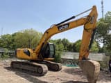 2024 JCB JS220LC crawler excavator, side profile view