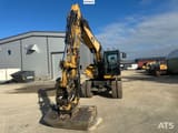2012 Caterpillar M313D wheel excavator, front view