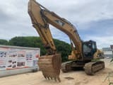 2017 Caterpillar 330BL crawler excavator, front three-quarter view