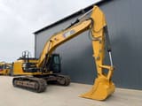 2011 Caterpillar 329E crawler excavator, side view