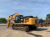 2020 Caterpillar 336D2 crawler excavator, rear three-quarter view