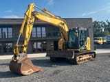 2016 New Holland E140CSR crawler excavator, front three-quarter view