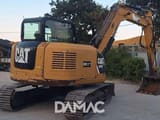 2019 Caterpillar 308E2CR crawler excavator, rear three-quarter view