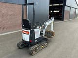 2008 Bobcat E08 mini excavator, rear three-quarter view