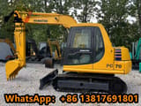 2019 Komatsu PC70 mini excavator, side profile view