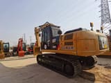 2020 Caterpillar 329DL crawler excavator, rear three-quarter view