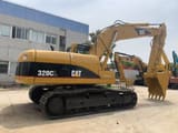 2017 Caterpillar 320CL crawler excavator, side profile view